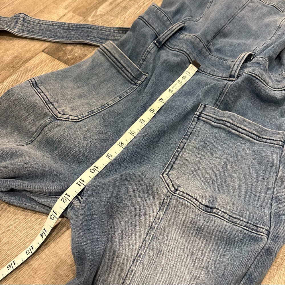 Anthropologie Pilcro and the Letterpress Jumpsuit Wide Leg Denim Jumpsuit - Picture 9 of 13
